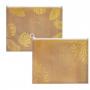 Папка с цип, дъно 30 мм, А4, мат PP, Kraft Gold, 33x24.5 см