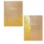Тетрадка A4 мат/метал Kraft Gold, 40 л. ред, шита с конец