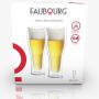 FAUBOURG Сет от 2 бр. двустенни стъклени чаши за бира “DUBLIN“ - 250 мл.