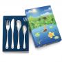 ZILVERSTAD Комплект стоманени детски прибори за хранене “Водни животинки“ - 4 части