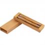 Бамбуков комплект - автоматичен молив и химикалка