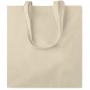 Памучна пазарска чанта с дълги дръжки и разширение 140 г/м²