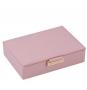 Кутия за бижута цвят пудра - ROSSI (малка)