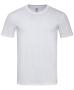 Мъжка тениска от памук и вискоза (бял цвят)